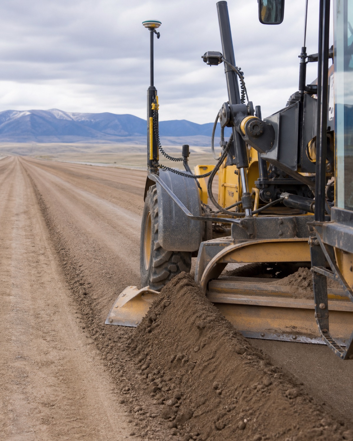 Detailed equipment and field setup used for Construction Grade Control